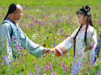 紫薇尔康经典情话之“独坐黄昏谁是伴，紫薇花伴紫薇郎”